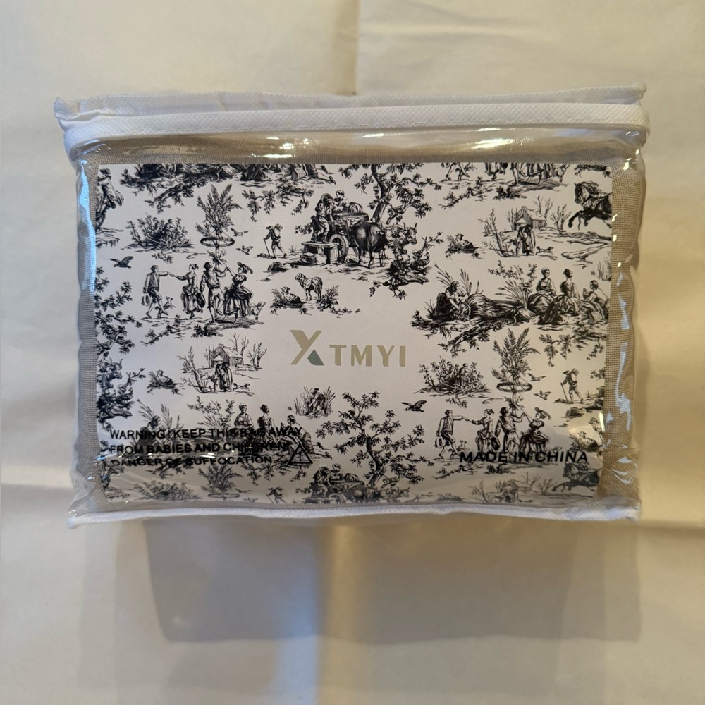 NWT XTMYI Back Tab/Hooks Linen Cotton Sheer Curtains 50"w x 45"l Oatmeal/Beige - Picture 2 of 6